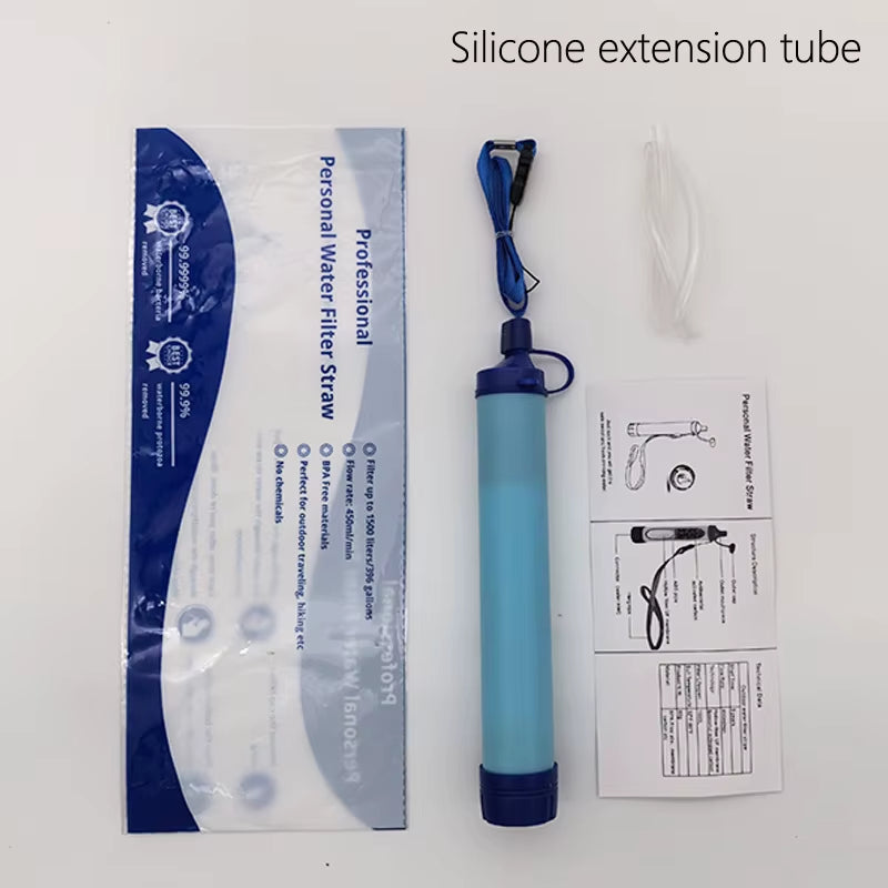 Outdoor Emergency Water Filter Straw - Portable Purifier