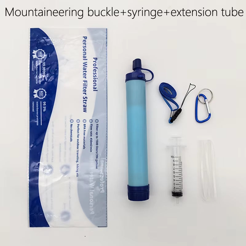 Outdoor Emergency Water Filter Straw - Portable Purifier