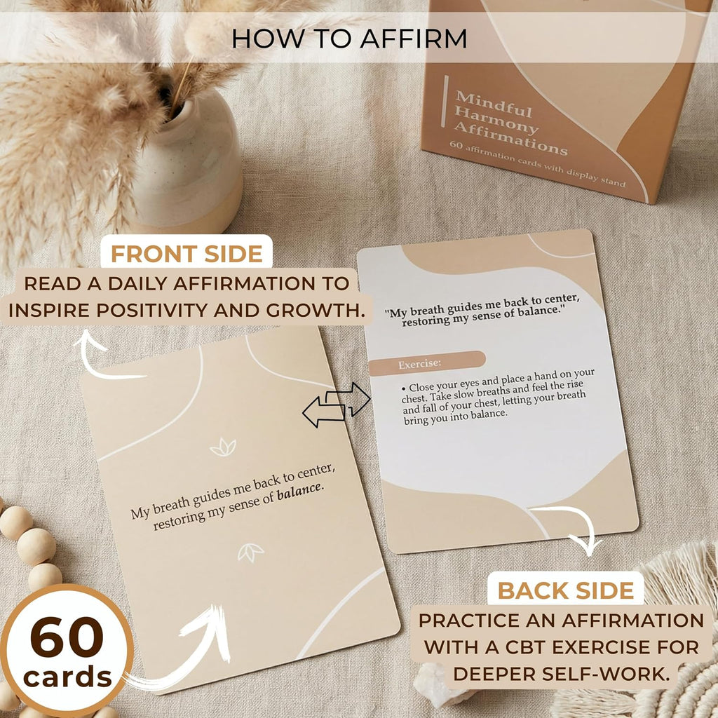 Mindful 60 Positive Affirmation Cards