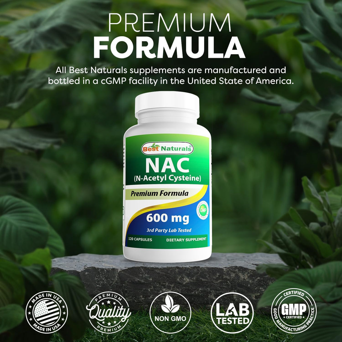 NAC N-Acetyl Cysteine 600Mg - Antioxidant Supplement
