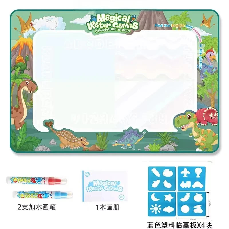 Oversized Magical Water Canvas Pens Montessori Toys Learning Blanket Writing Drawing Repeated Graffiti Painting Toy