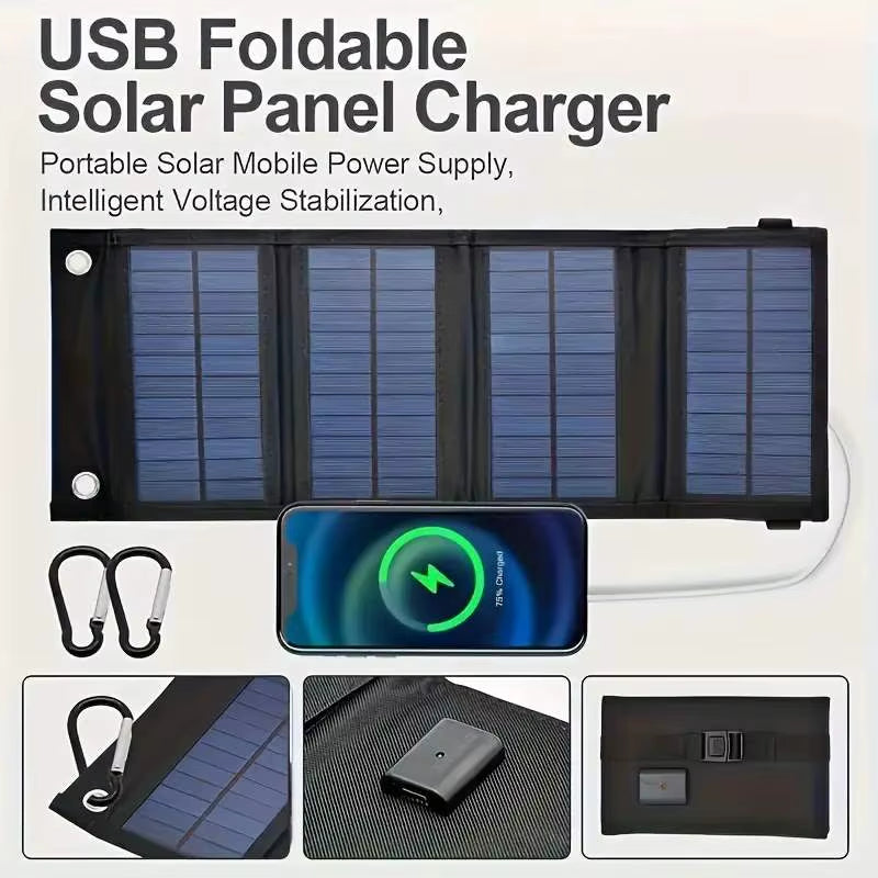 Portable Foldable Solar Panel Charger - Emergency Power