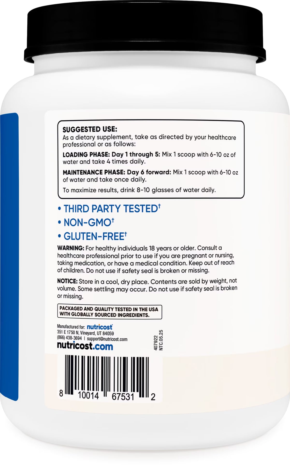 Creatine Monohydrate Powder 1Kg