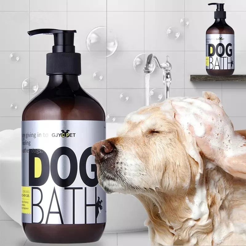 Pet Shampoo for Dogs Dry Skin Amp Itch Relief Anti-Flea Bath Wash Pet Shower anti Ticks Cats Hair Care Cleaning Shower Gel Soap