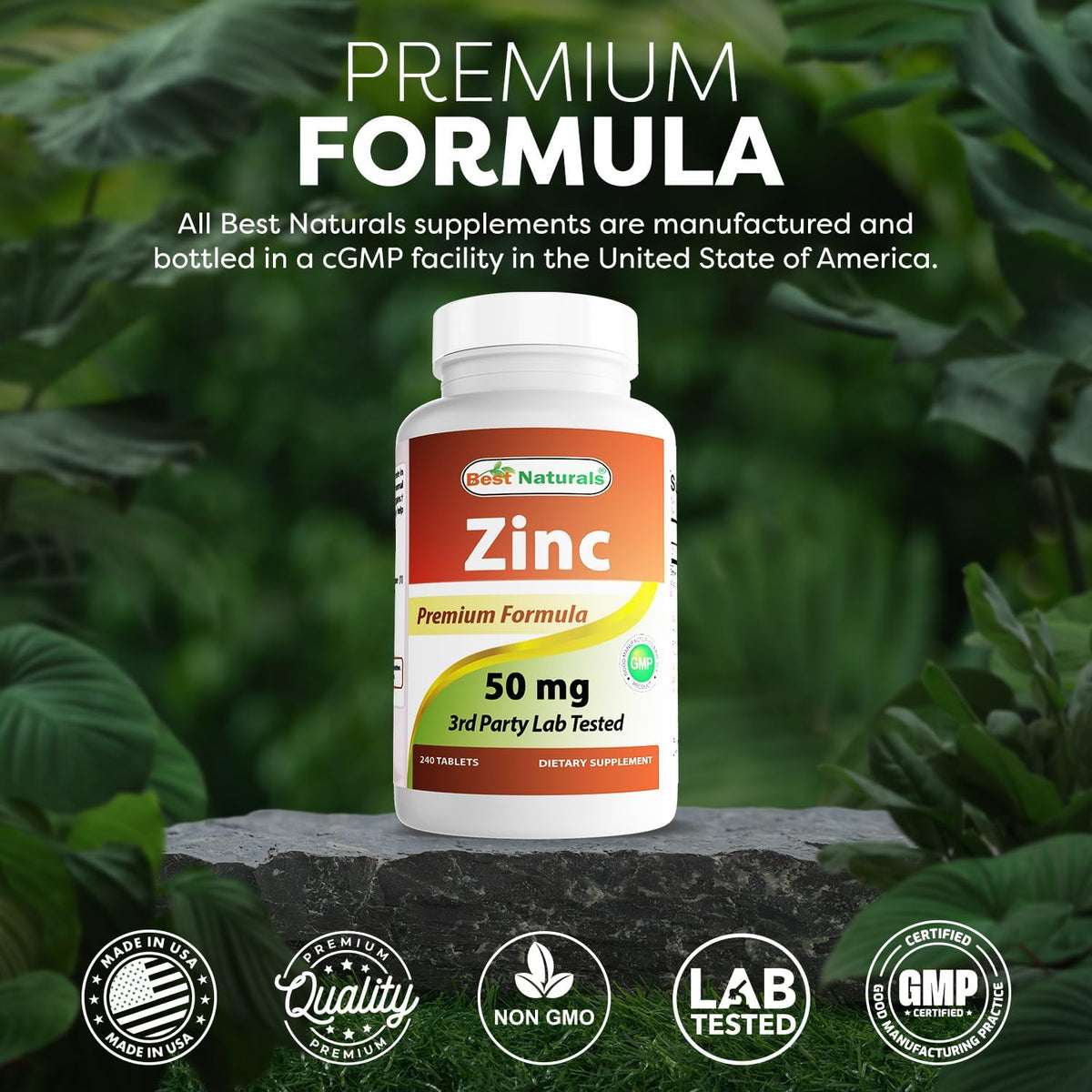 Zinc Gluconate 50Mg Immune Support Supplement