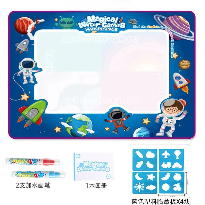 Oversized Magical Water Canvas Pens Montessori Toys Learning Blanket Writing Drawing Repeated Graffiti Painting Toy