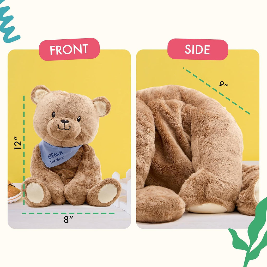 Weighted Calming Bear Plush for Kids - Anxiety & Sensory Comfort
