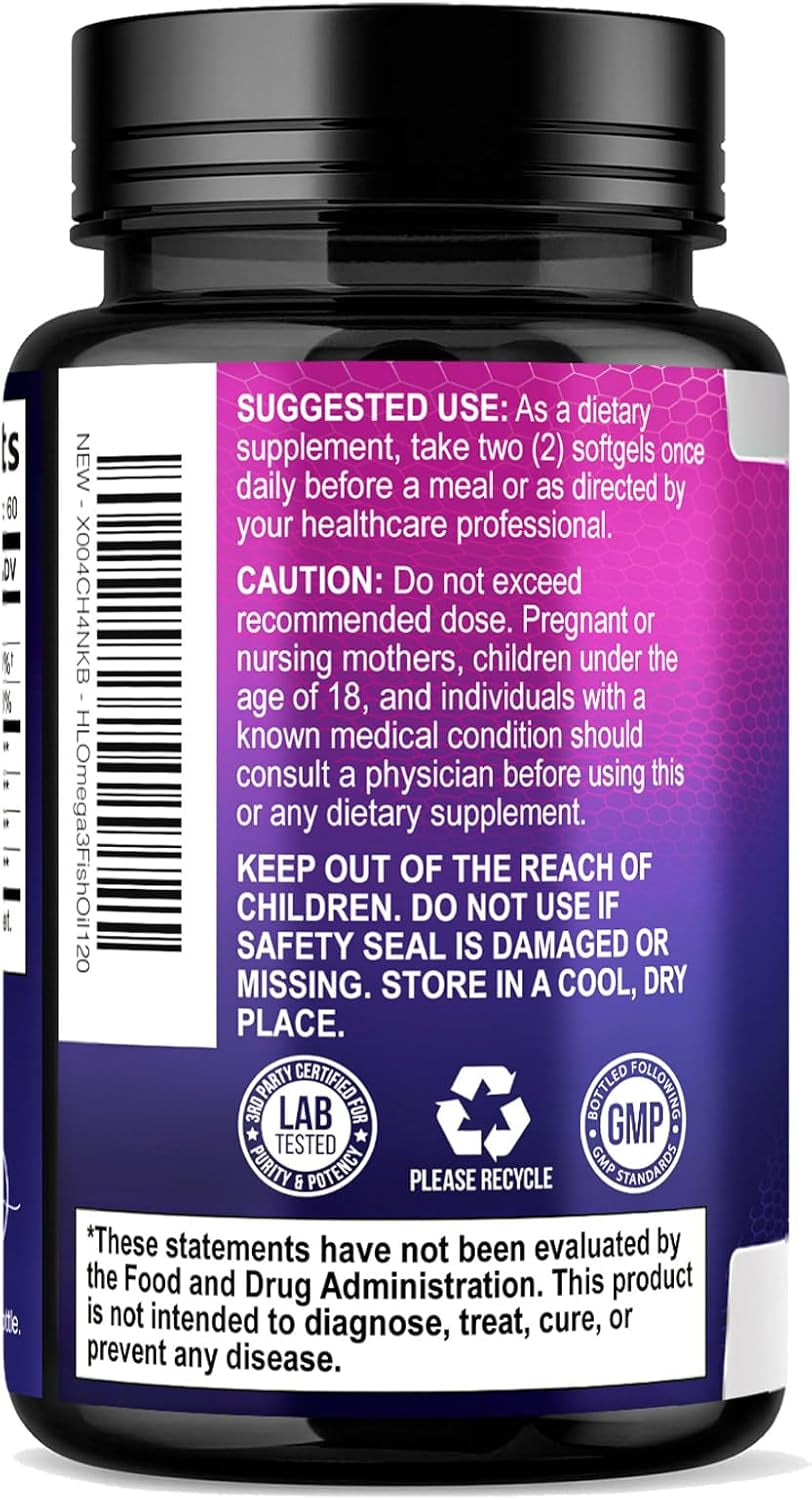 Omega 3 Fish Oil 2400Mg - Triple Strength EPA & DHA