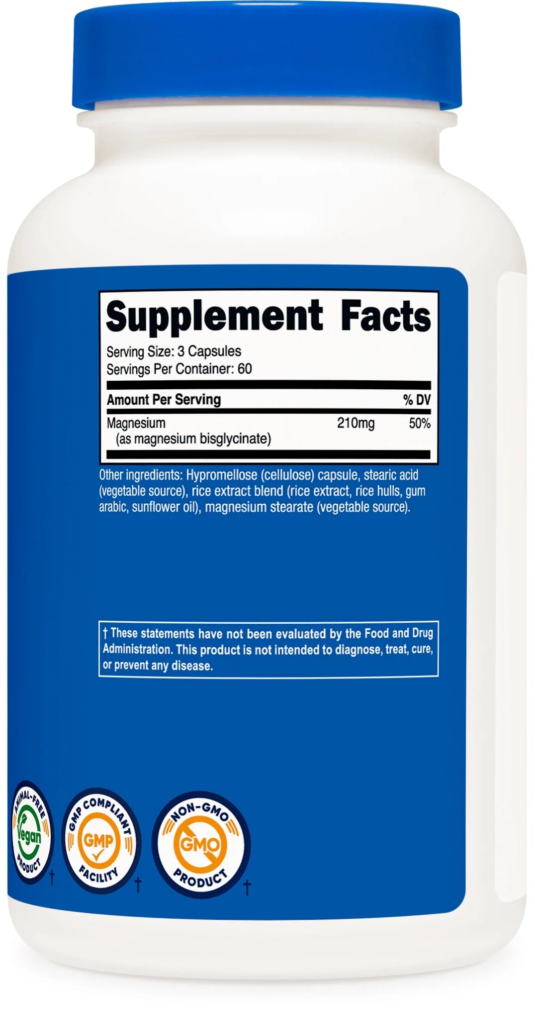 Magnesium Glycinate Capsules 210Mg
