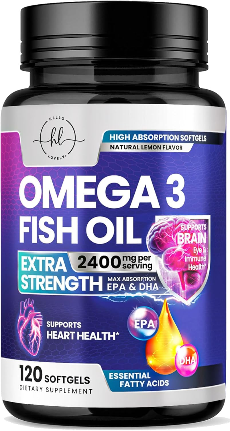 Omega 3 Fish Oil 2400Mg - Triple Strength EPA & DHA