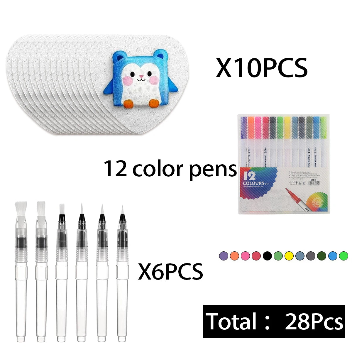 10/100Pcs 3D Drawing Magic Canvas Sponge Kids DIY Kids Painting Paper 3D Art Drawing Paper for Kids DIY Painting
