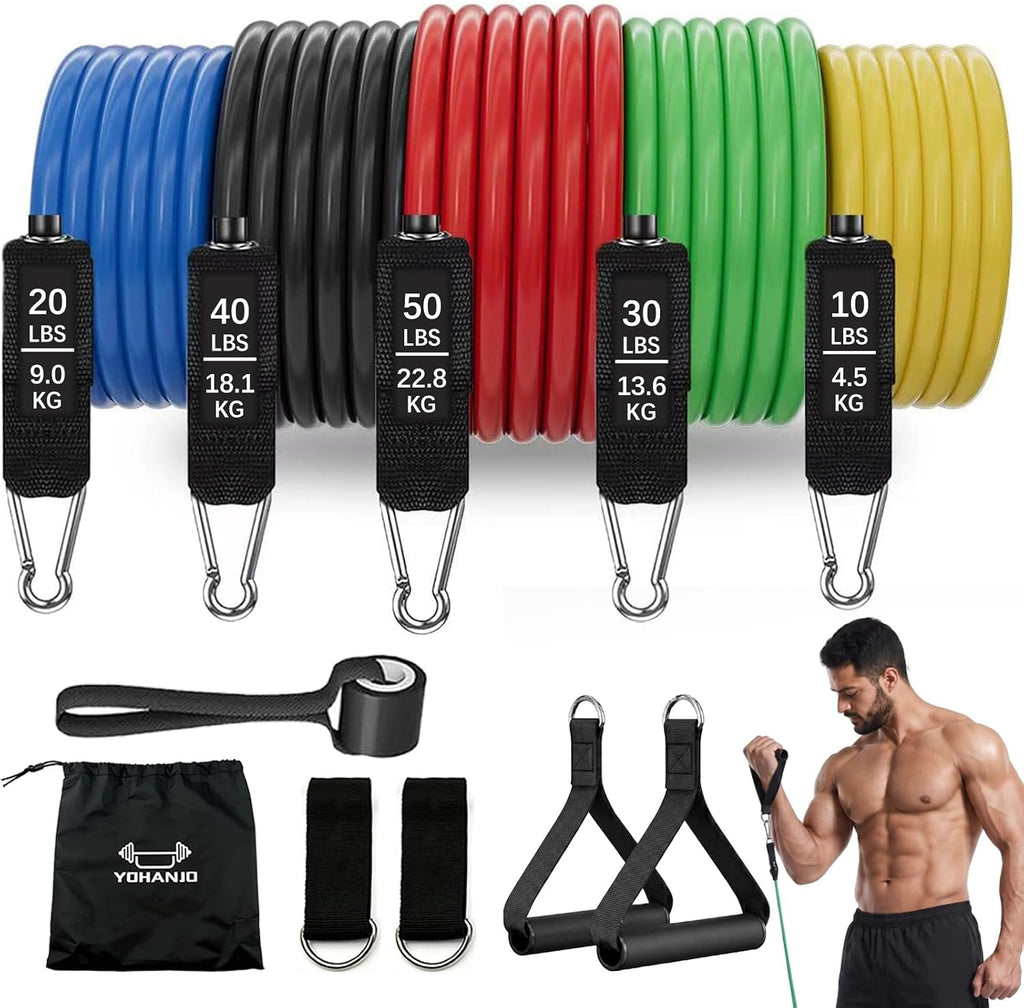 Resistance Bands with Handles - Home Workout Set
