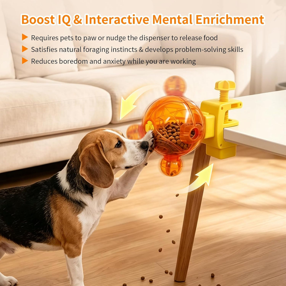 Interactive Dog Puzzle Toy - Treat Dispensing