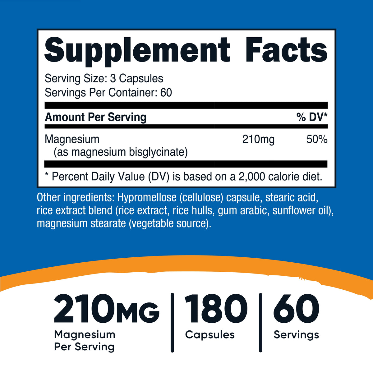 Magnesium Glycinate Capsules 210Mg