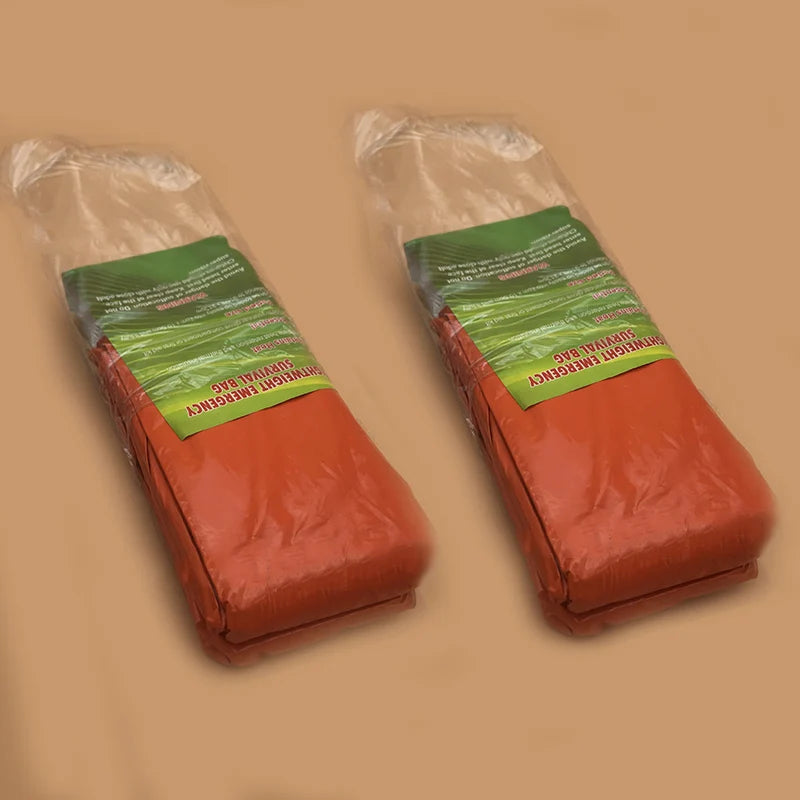 Emergency Survival Thermal Blanket & Sleeping Bag, 2Pk