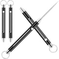 1PC Titanium Alloy EDC Retractable Multi-Tool Keychain - Includes Toothpick, Fruit Fork, and Unpacking Tool