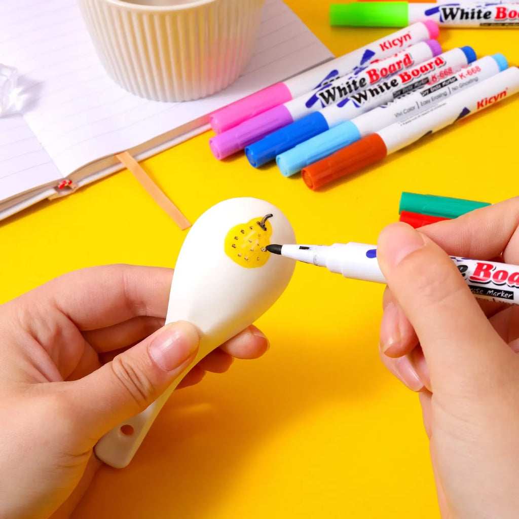 Montessori Magical Water Floating Student Painting Brush Whiteboard Markers Pen Suspension Kids Educational Painting Pen Toys