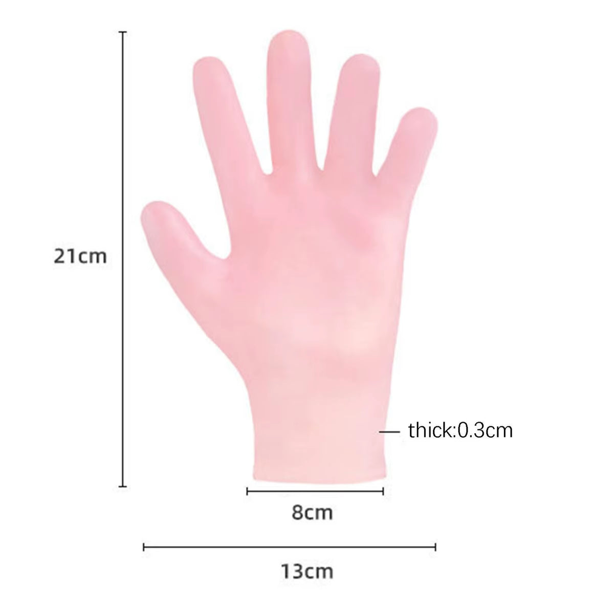 Reusable Moisturizing Silicone Gloves Gel Cracked Hand Care SPA Glove Waterproof