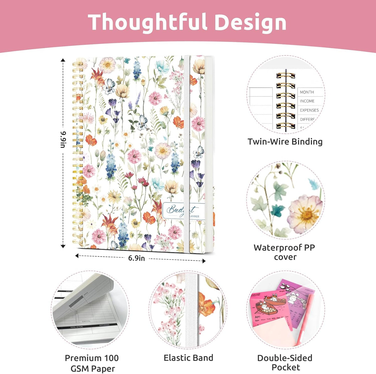 Aesthetic Budget Planner - Wildflowers