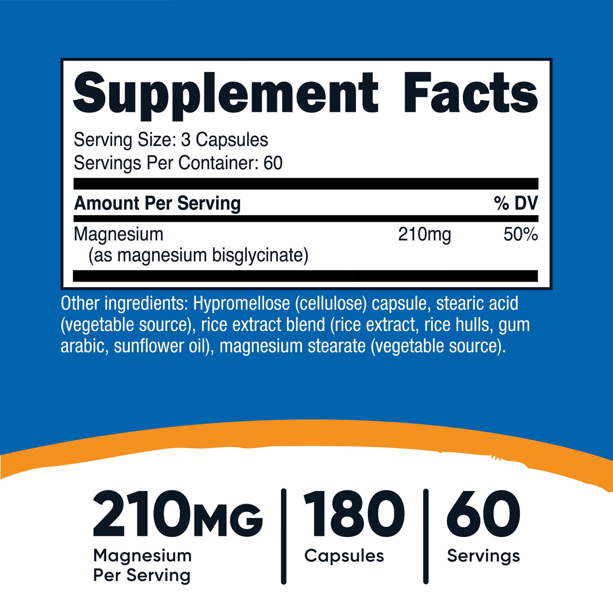 Magnesium Glycinate Capsules 210Mg