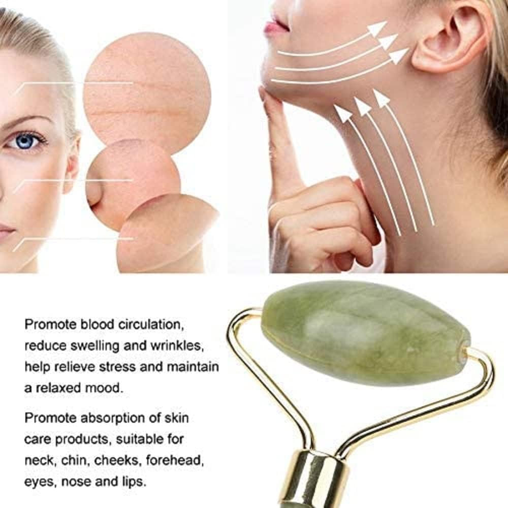 Jade Roller & Gua Sha Set 5-In-1