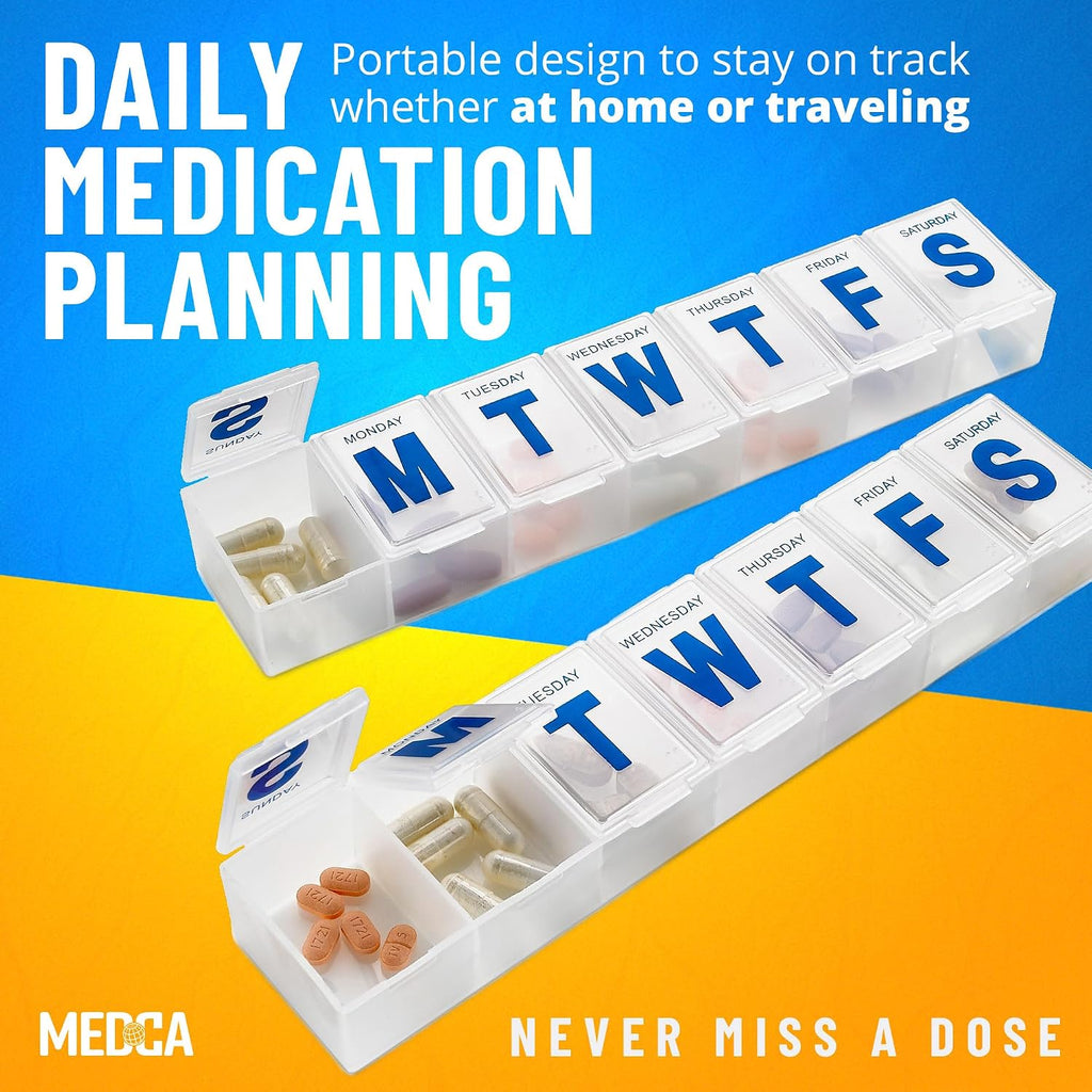 Weekly Pill Organizer, 7-Day Extra Large
