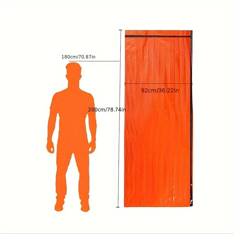 Emergency Survival Thermal Blanket & Sleeping Bag, 2Pk