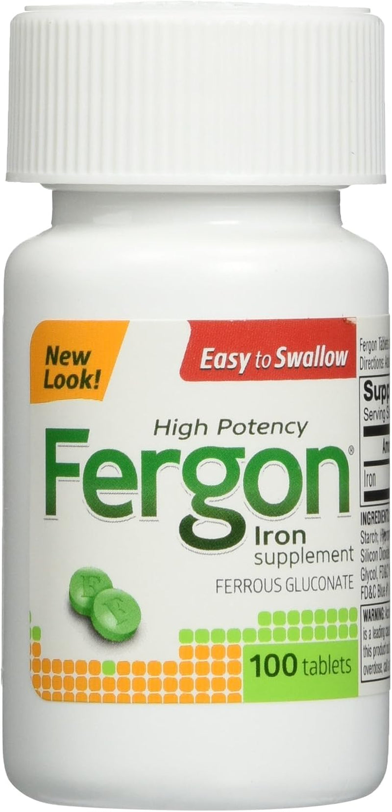 High Potency Iron Supplement Tablets