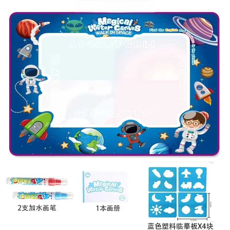 Oversized Magical Water Canvas Pens Montessori Toys Learning Blanket Writing Drawing Repeated Graffiti Painting Toy