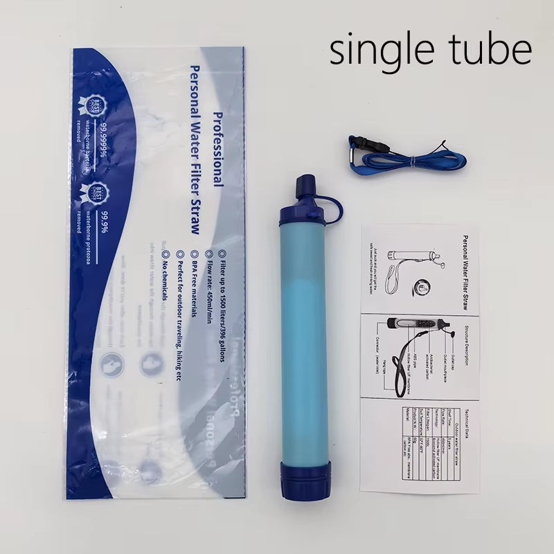 Outdoor Emergency Water Filter Straw - Portable Purifier