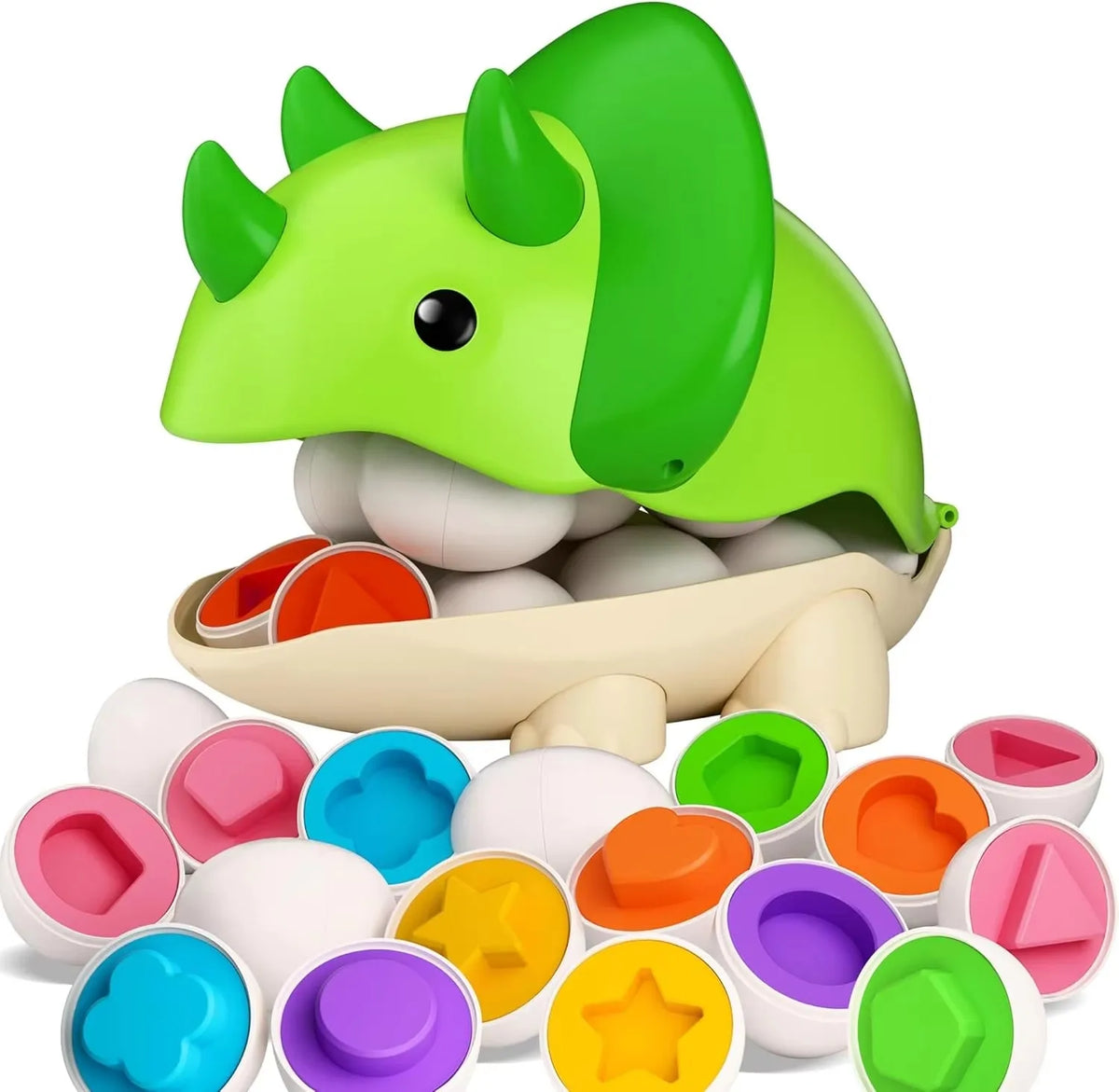 Montessori Educational Toys 1 2 3 Year Children Toy Easter Egg Baby Sensory Puzzle Smart Eggs Colors Shape Matching Sorter Games
