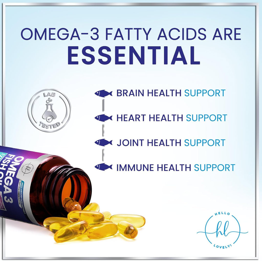 Omega 3 Fish Oil 2400Mg - Triple Strength EPA & DHA