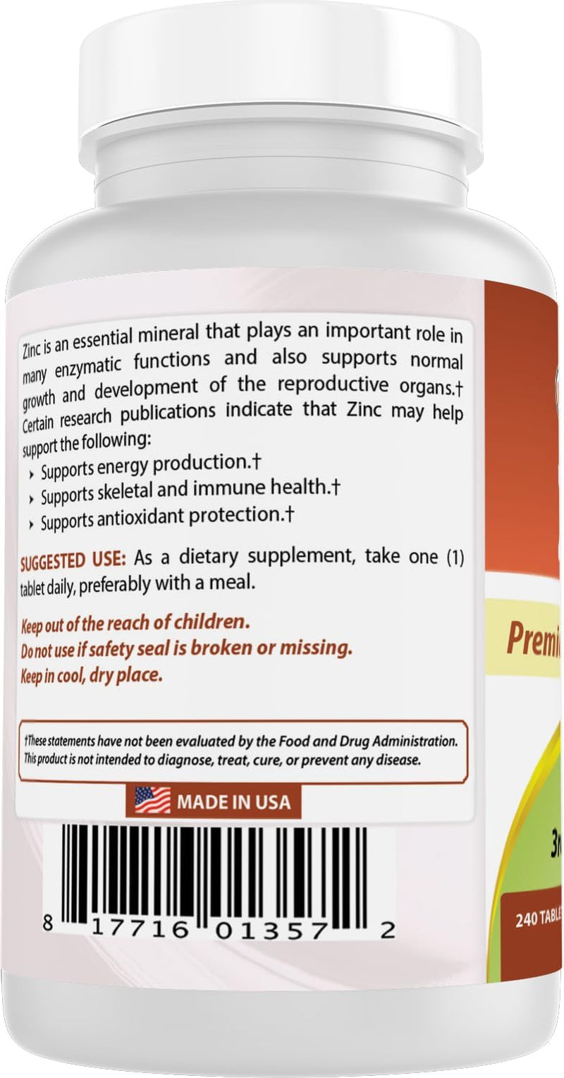 Zinc Gluconate 50Mg Immune Support Supplement