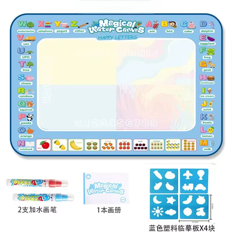 Oversized Magical Water Canvas Pens Montessori Toys Learning Blanket Writing Drawing Repeated Graffiti Painting Toy