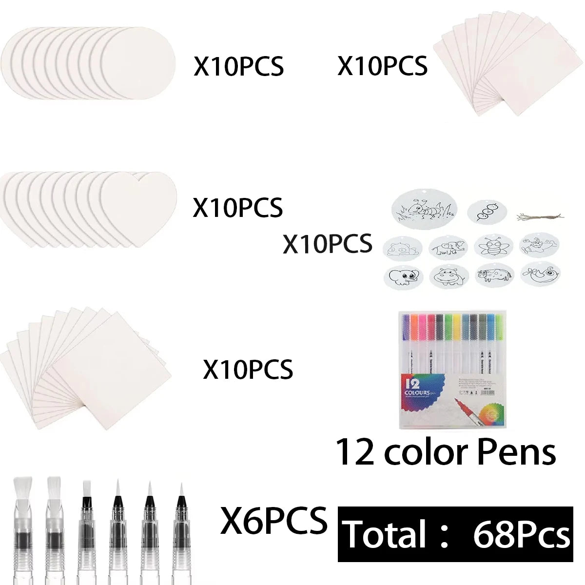 10/100Pcs 3D Drawing Magic Canvas Sponge Kids DIY Kids Painting Paper 3D Art Drawing Paper for Kids DIY Painting