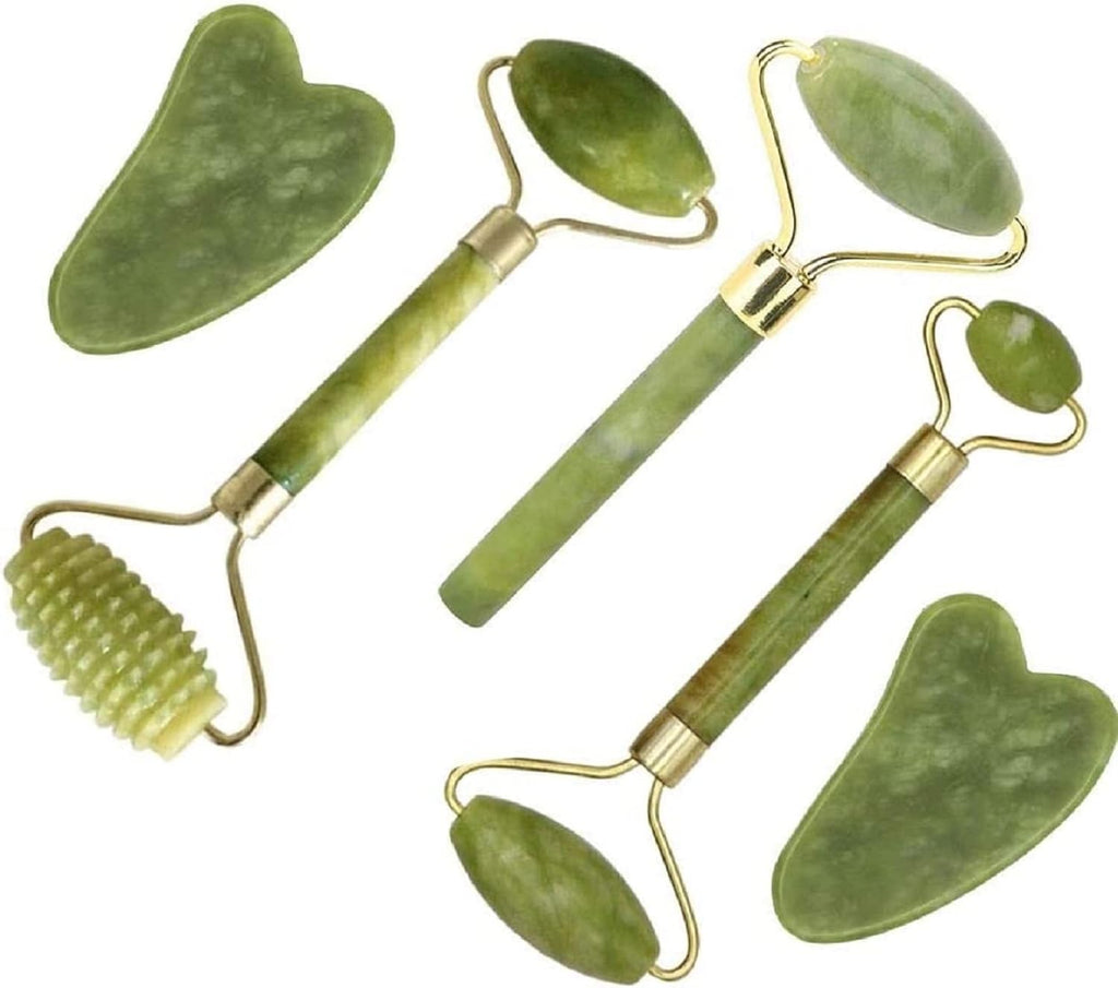 Jade Roller & Gua Sha Set 5-In-1